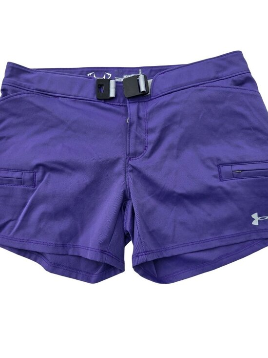 Under Armour Pants - Under Armour Women's Purple Semi-Fitted HeatGear Shorts Size 6 Lightweight